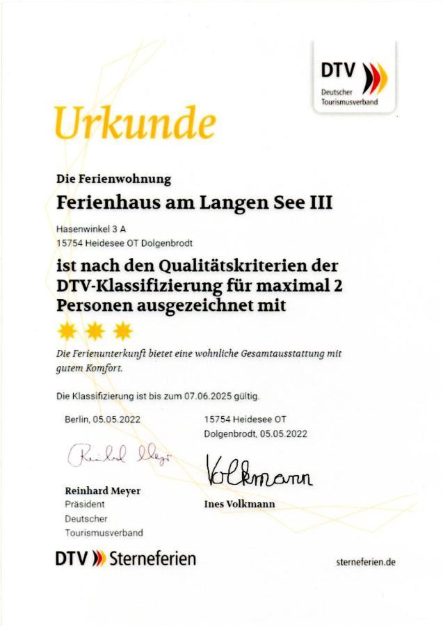 Ferienhaus Am Langen See III Heidesee المظهر الخارجي الصورة
